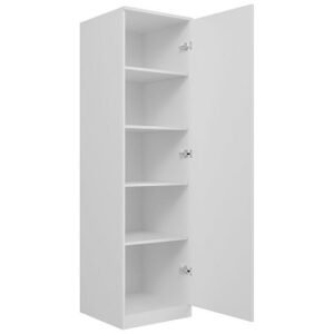 1 door plain wardrobe fully assembled with mirror & drawer storage