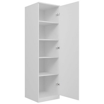 1 door plain wardrobe fully assembled with mirror & drawer storage