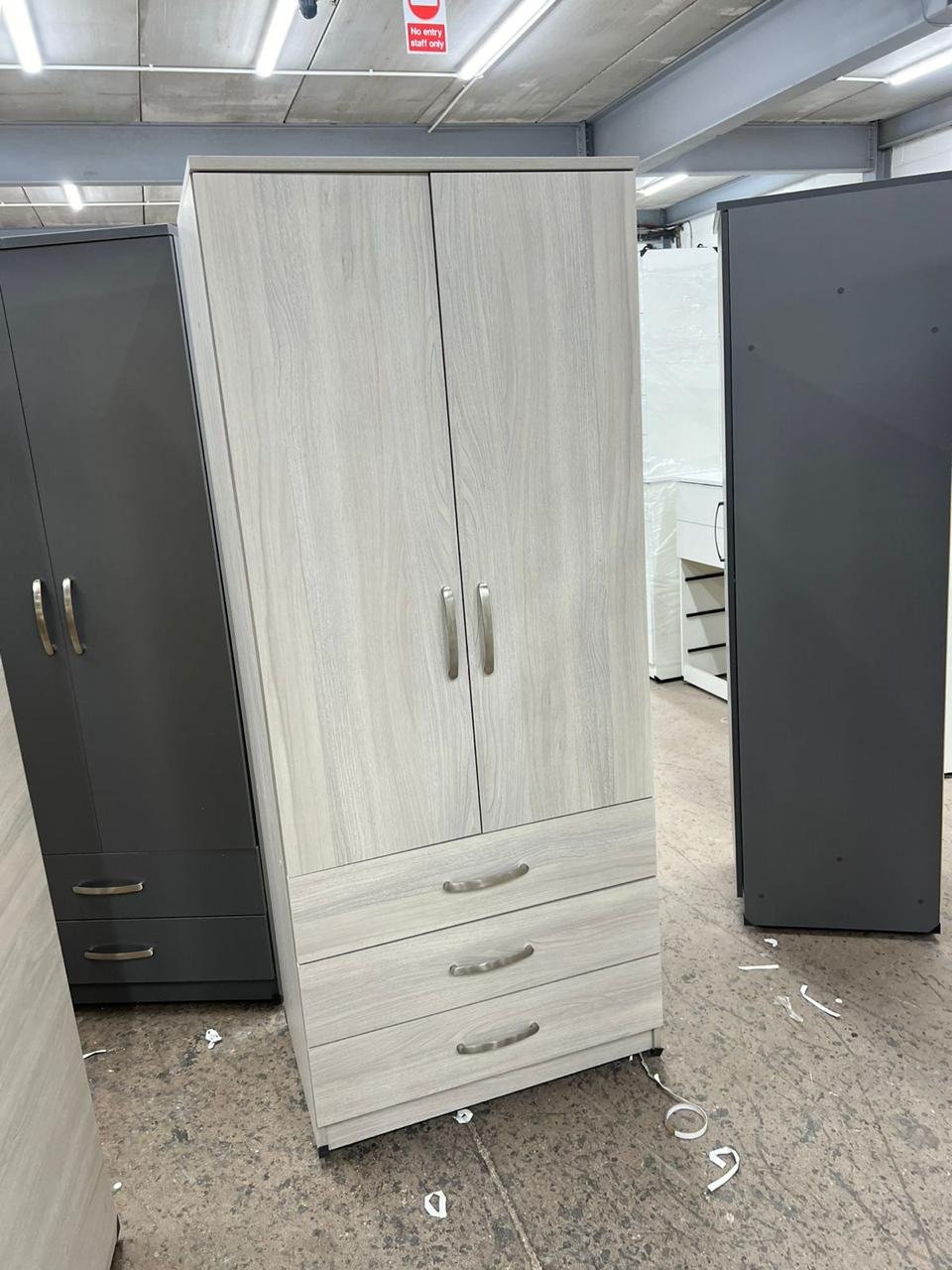2 door lady wardrobe fully assembled – modern bedroom storage