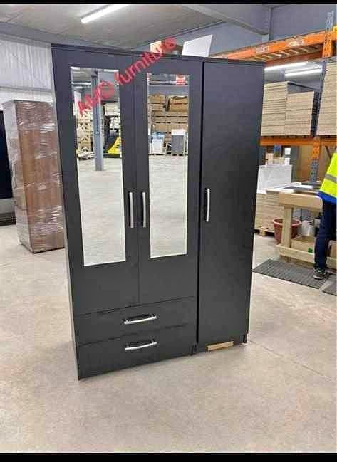 brand new 3 door wardrobe fully assembled – spacious bedroom storage