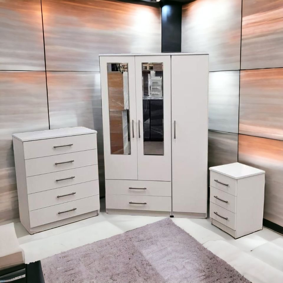 brand new 3 door wardrobe fully assembled – spacious bedroom storage