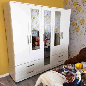 brand new wide 5 door wardrobe for spacious interiorsfully built