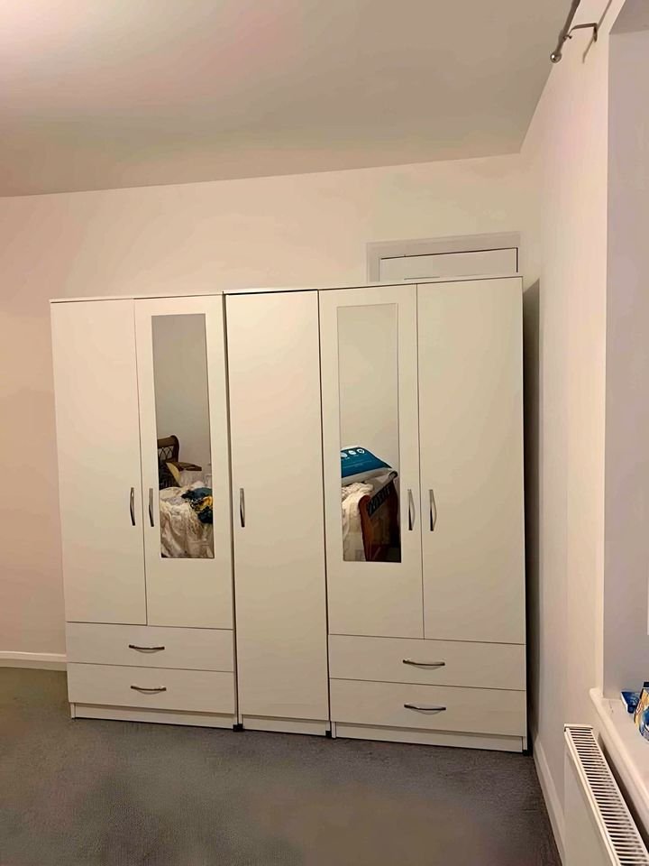 brand new wide 5 door wardrobe for spacious interiorsfully built