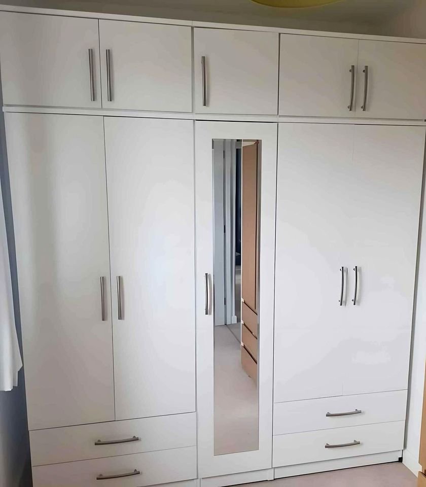 brand new wide 5 door wardrobe for spacious interiorsfully built