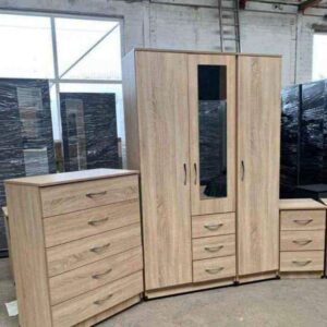 brand new 3 door wardrobe fully assembled – spacious bedroom storage