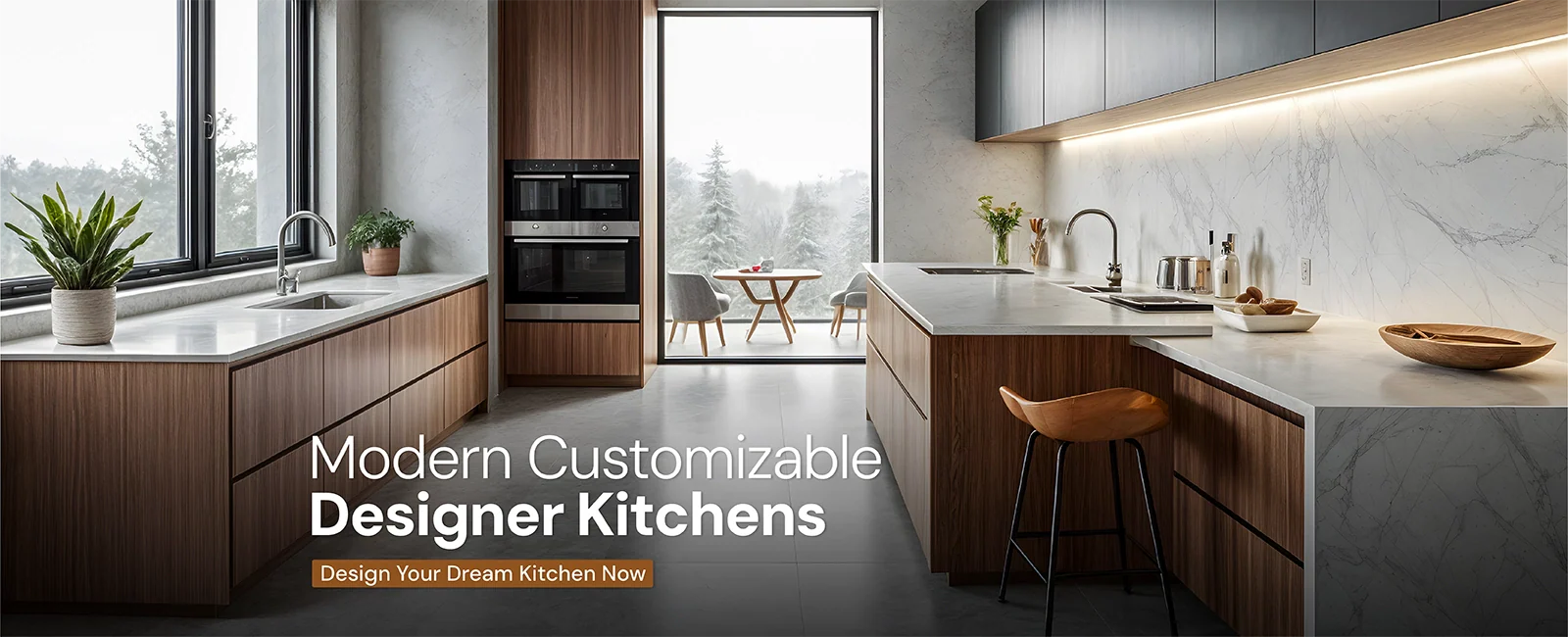 Modern kitchen with stylish design.