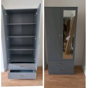 compact 1 door wardrobe for small rooms – free delivery