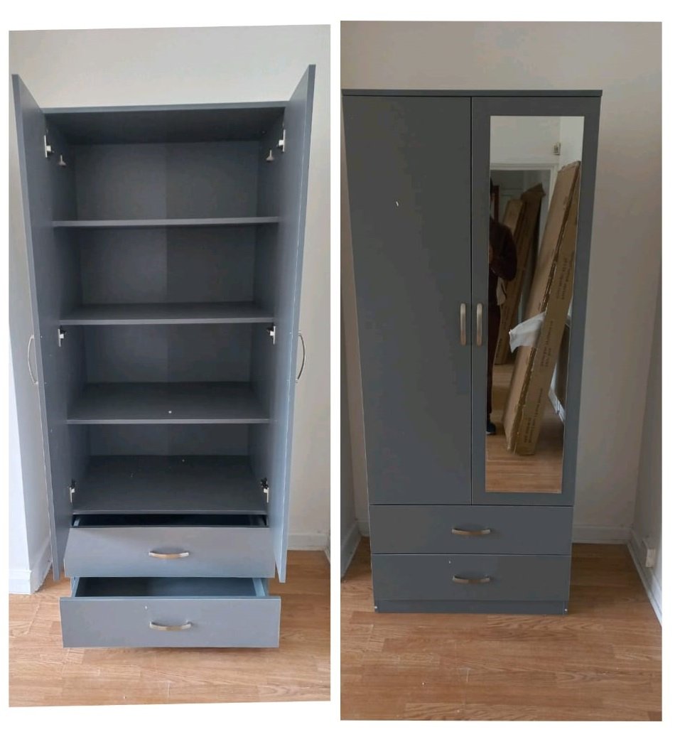 compact 1 door wardrobe for small rooms – free delivery