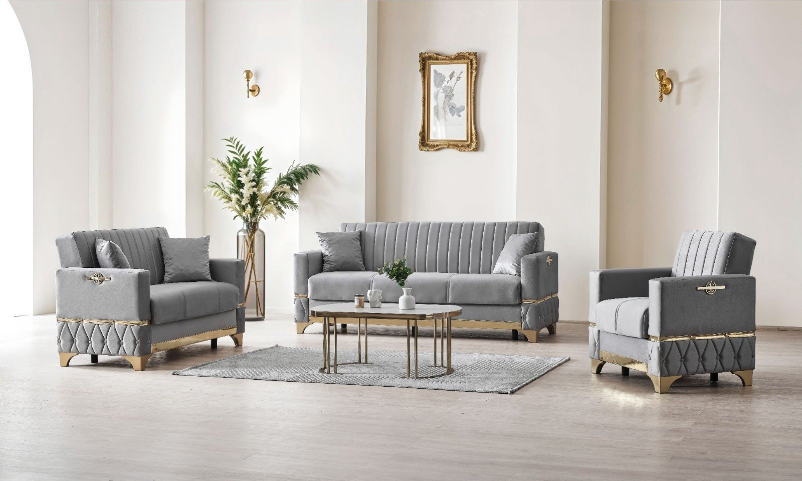single, double and three seater sofa in multiple colors
