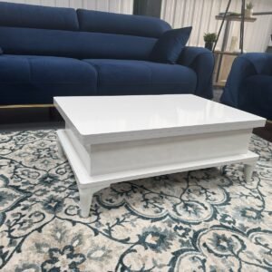 coffee table full white