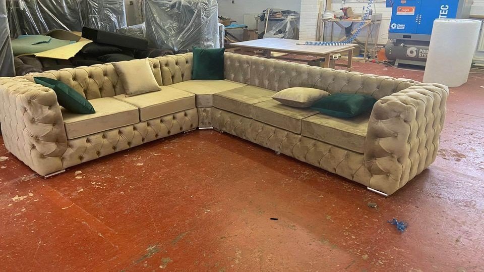 brand new ashton 2+3 seater plush velvet sofa set