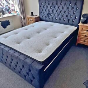 gnk divan double bed with mattress – complete divan bed set (uk standard size)