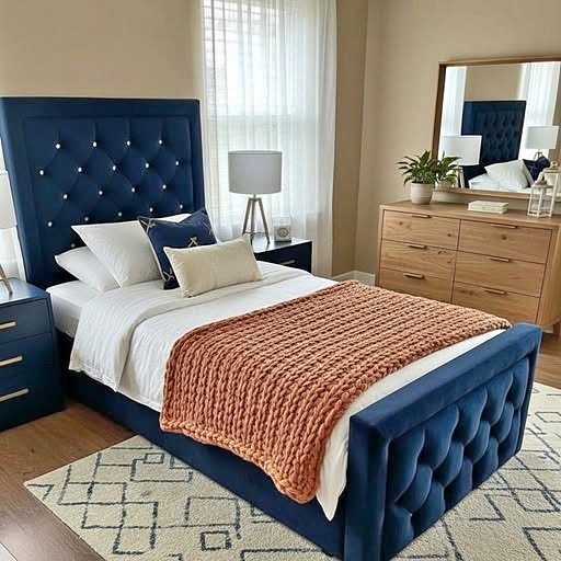 hilton single size bed with mattress – elegant & comfortable divan bed set (uk standard size)