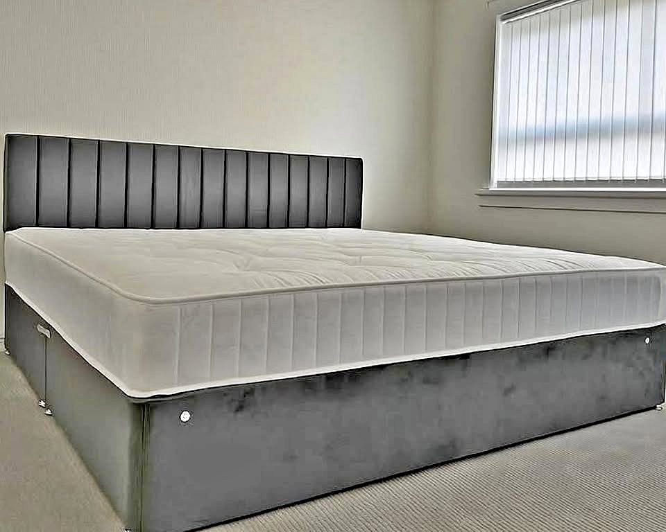 gnk super king size divan bed with mattress – extra spacious luxury bed set (uk standard size)