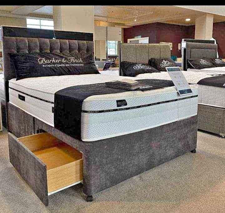 new gnk king size divan bed with mattress – complete divan bed set (uk standard size)