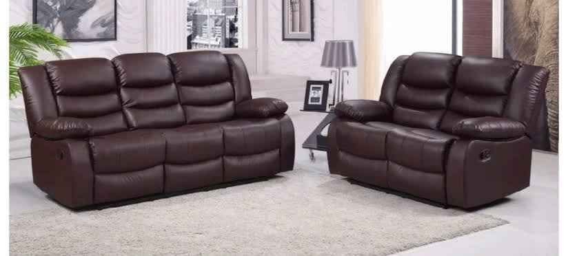 roma 3 + 2 leather sofa suite available