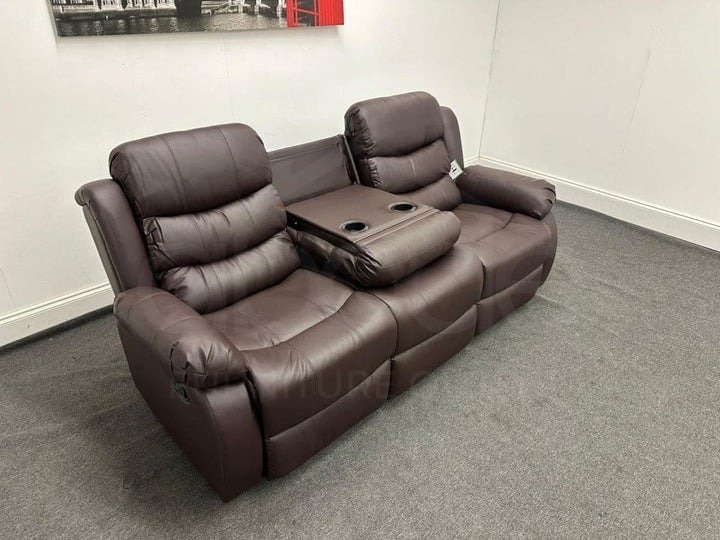 roma 3 + 2 leather sofa suite available