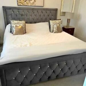 hilton super king size bed with mattress – extra large luxury divan bed set (uk standard size)