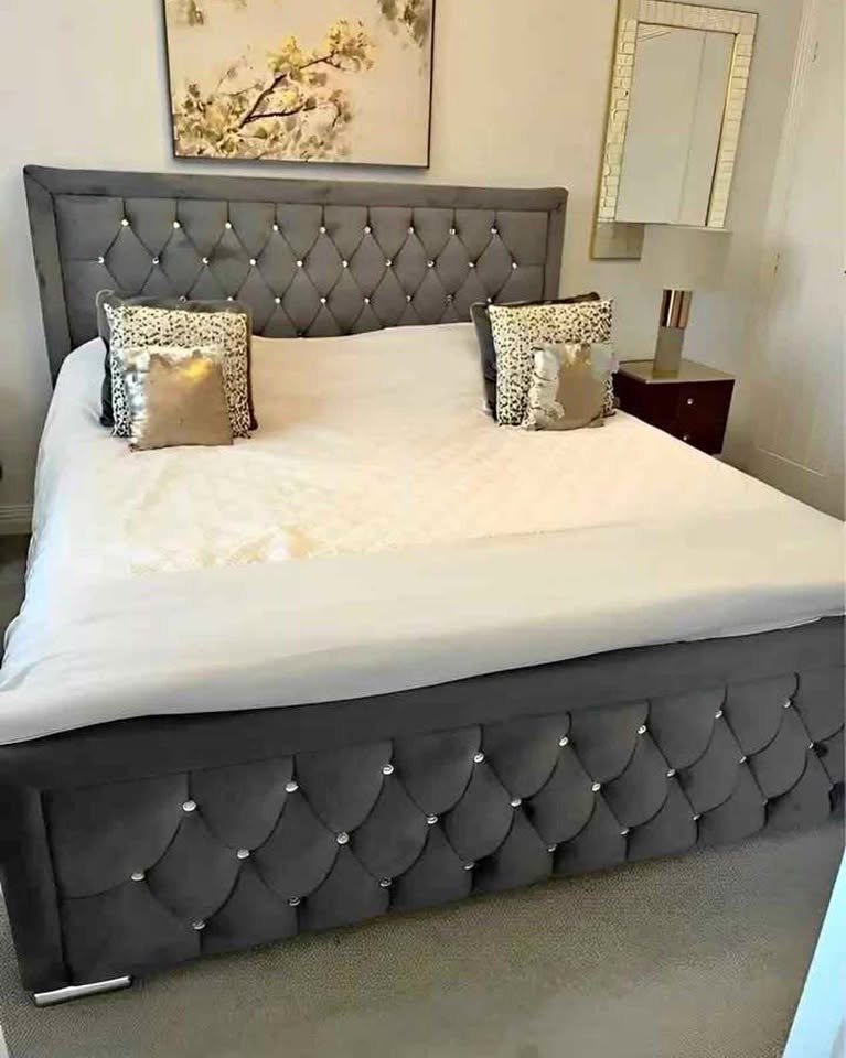 hilton super king size bed with mattress – extra large luxury divan bed set (uk standard size)