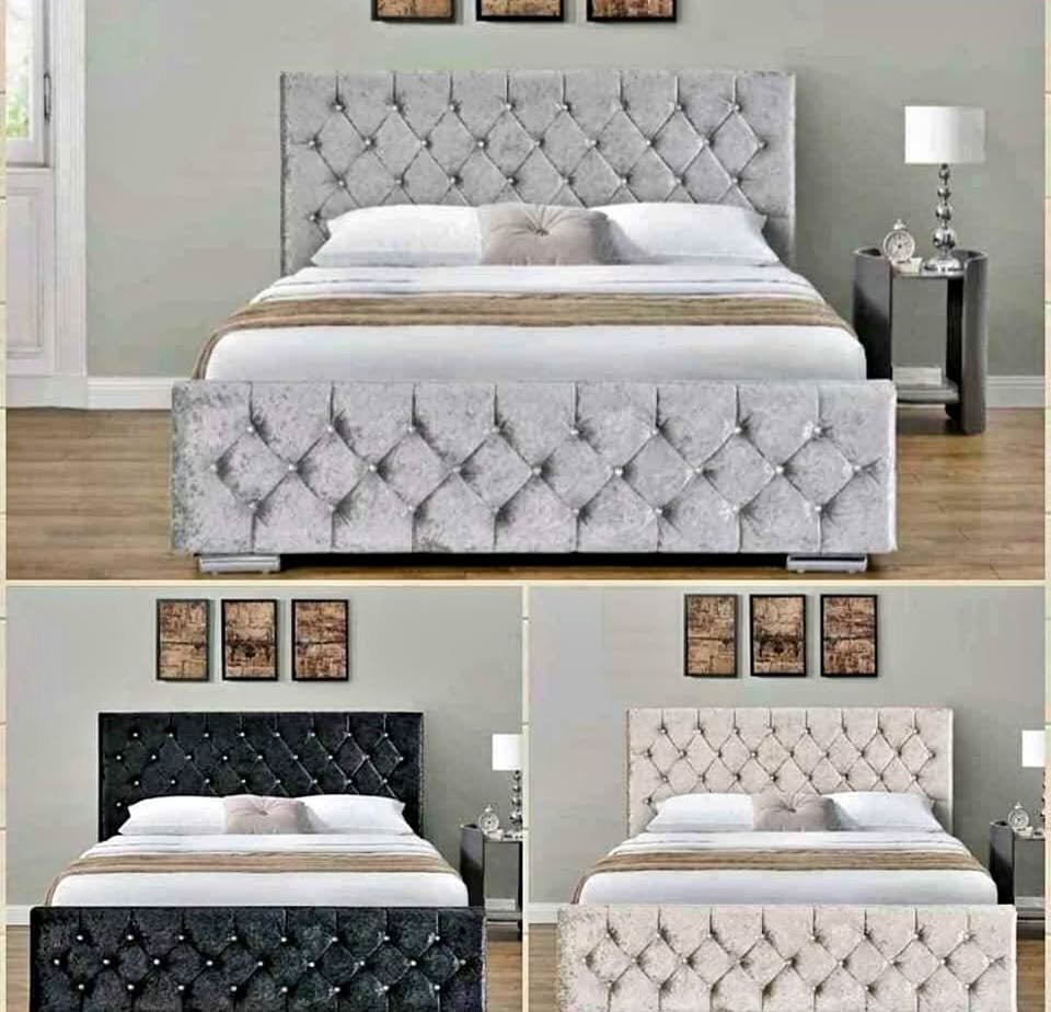 florida king size bed with mattress – premium panel design divan bed set (uk standard size)