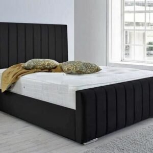 gio double size bed with mattress – modern & comfortable divan bed set (uk standard size)