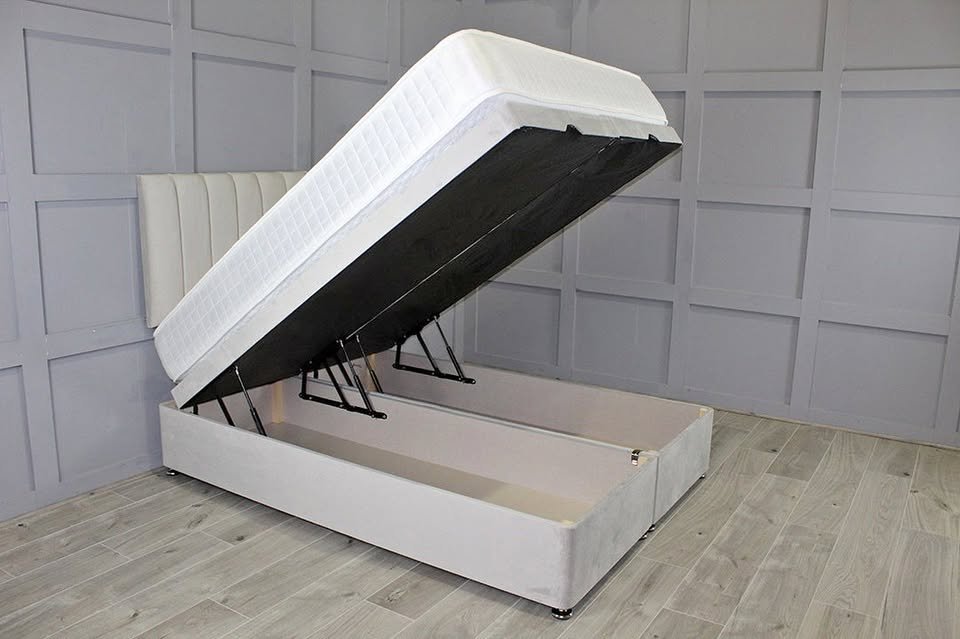 gnk divan double bed with mattress – complete divan bed set (uk standard size)