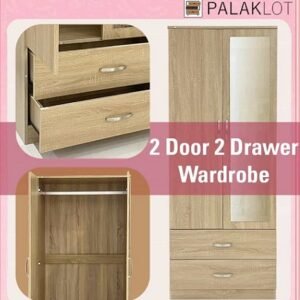 new budget friendly 2 door wardrobe smart size modern homes uk