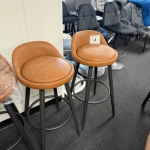 woltu vintage velvet kitchen island bar stool