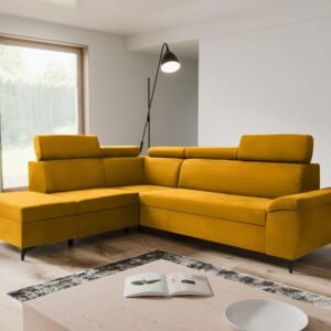 new arctic corner sofa bed with ottoman storage – modern l shape design