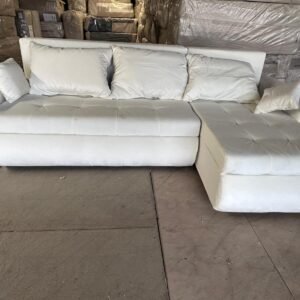 new arctic l shape corner sofa bed with storage ottoman – premium comfort