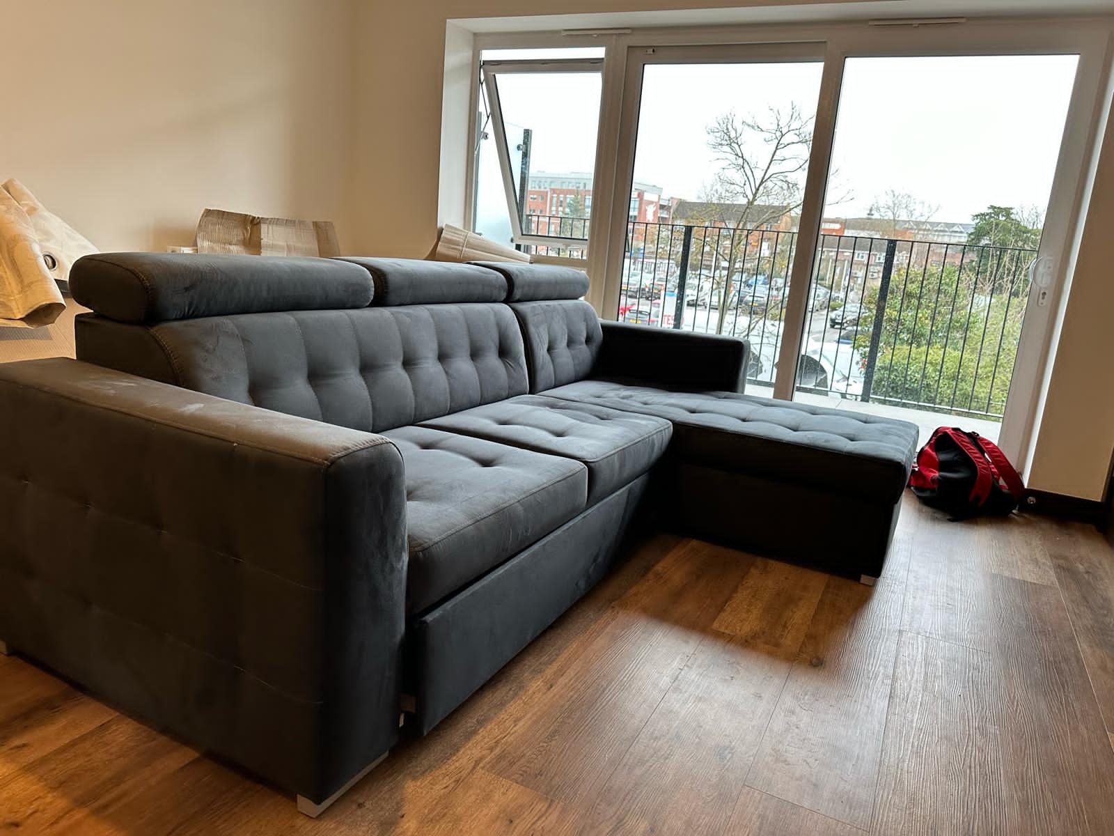 modern arctic corner sofa bed with storage β premium comfort