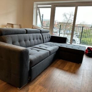 arctic style corner sofa bed with ottoman storage – extra spacious