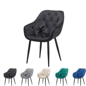 Modern Scandinavian Accent Chair with Wooden Legs | Home, Cafe & Office Use