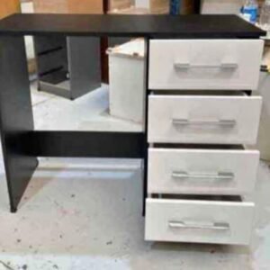 new compact 4 drawer dressing table – space saving storage table (uk)