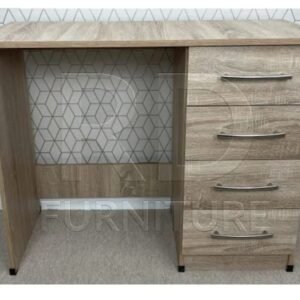 luxury 4 drawer vanity table – stylish bedroom furniture (high gloss)