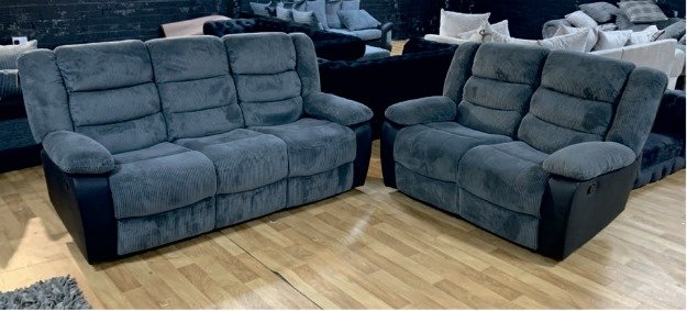 new velvet 2+3 seater recliner sofa set