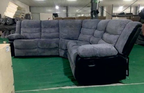 modern velvet corner recliner sofa suite