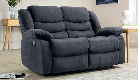 luxury velvet 1 seater sofa available