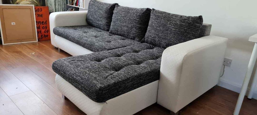 new berlin modern corner sofa bed with ottoman storage